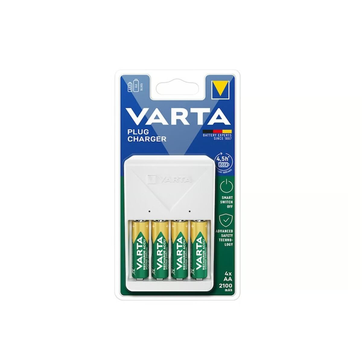 Varta Plug Şarj Cihazı + 4xaa Pil 2100mah