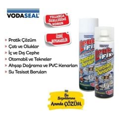 Vodaseal Leak Fix Kauçuk İzolasyon Spreyi Şeffaf 200 Ml