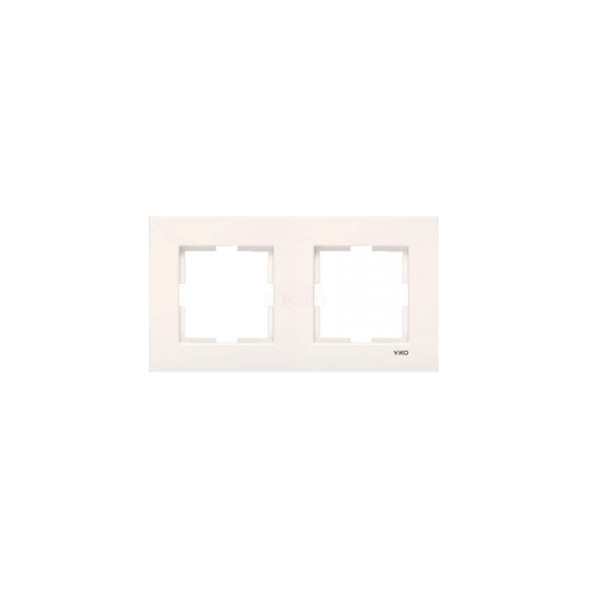 Viko Karre Krem İkili Yatay Çerçeve