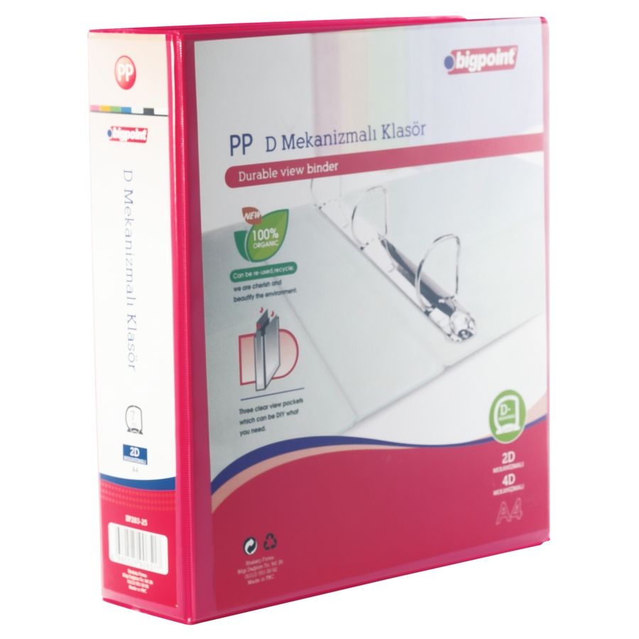 2D Mekanizmalı Klasör 7 cm Açık Kırmızı