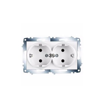 Viko Karre Beyaz İkili Topraklı Priz