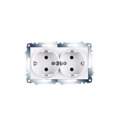 Viko Karre Beyaz İkili Topraklı Priz