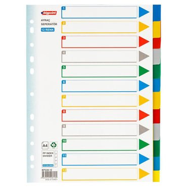 Bigpoint Pp Seperatör (dosya Ayracı) 12 Renkli