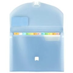 Bigpoint Körüklü Dosya 13 Cepli Kilitli A4 Mavi