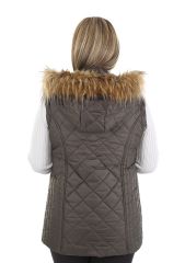 Dior Kadın Kapüşonlu Yelek