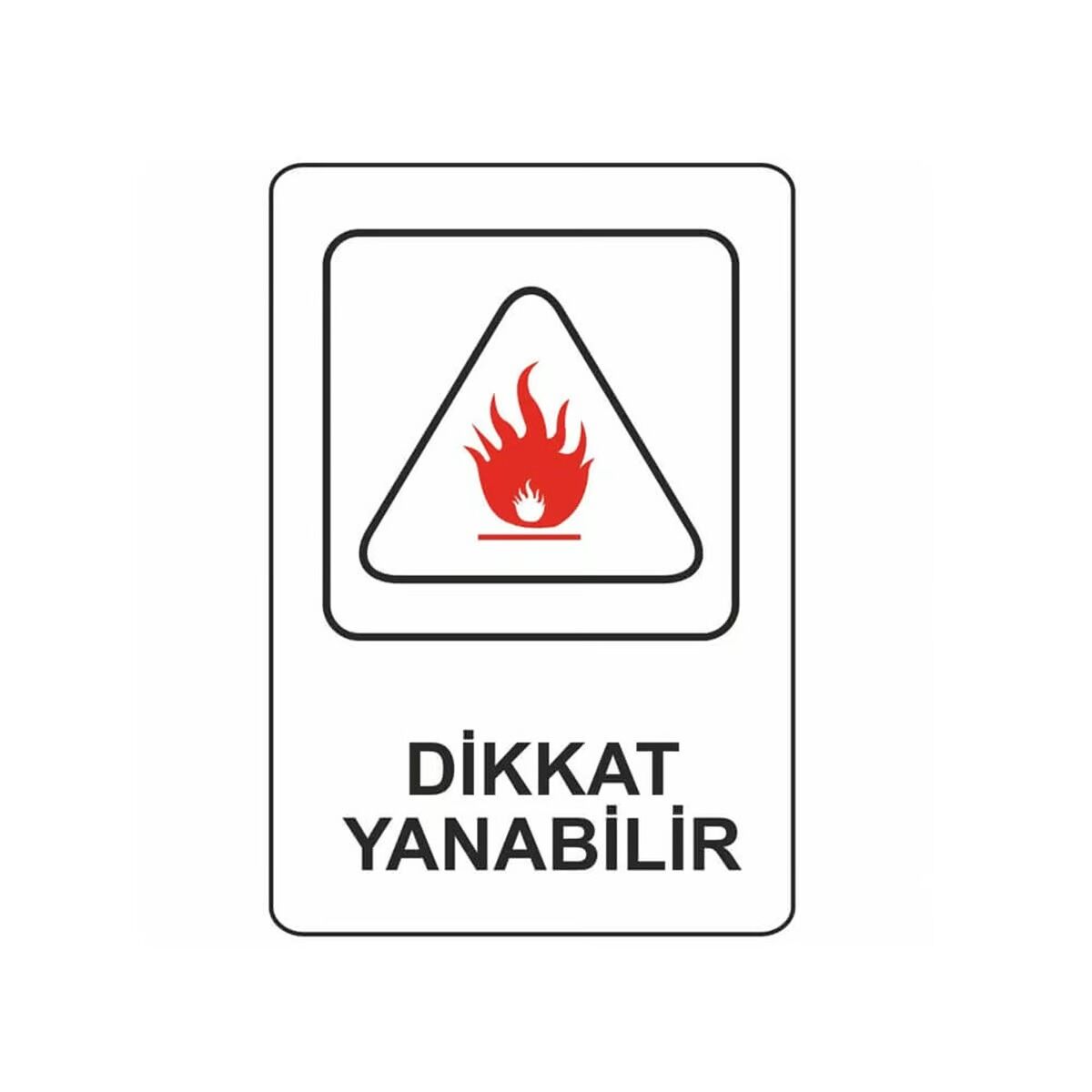 İnter Pano 16X24 Dikkat Yanabilir