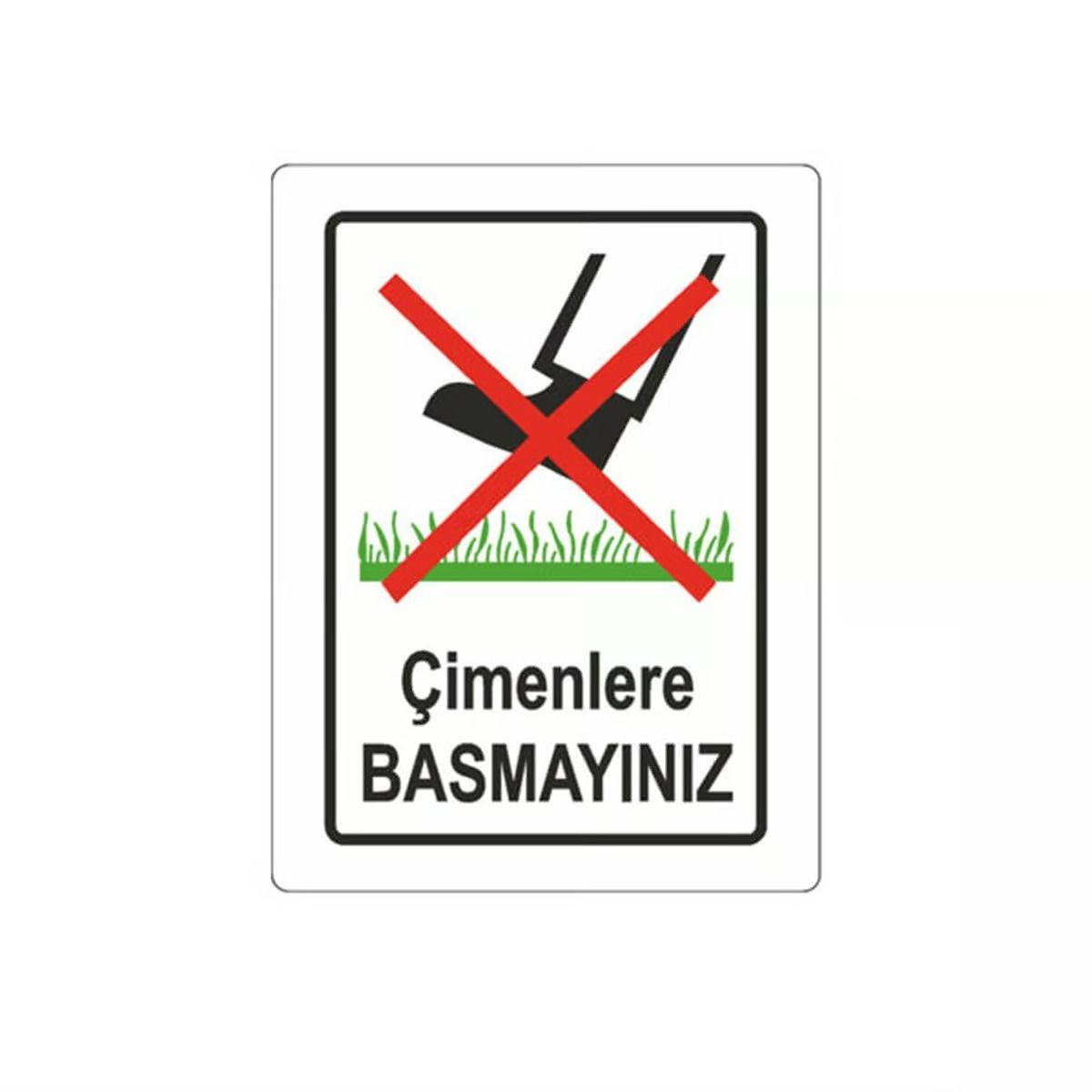 İnter Pano 25X35 Çimenlere Basmayınız