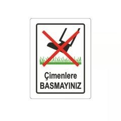 İnter Pano 25X35 Çimenlere Basmayınız