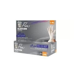 Reflex Flex Pudrasız Eldiven Beyaz L-XL Beden Yeni Nesil Hibrit Teknoloji 100'Lü Paket