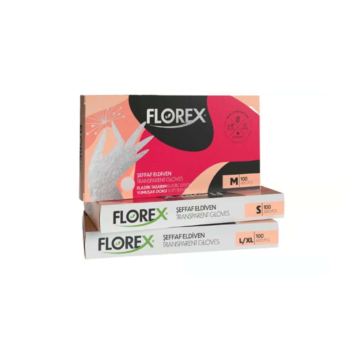 Florex Eldiven Şeffaf 100'lü Paket