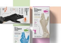 Reflex Slim Fit Pudrasız Eldiven Mavi L-Xl Beden Yeni Nesil Teknoloji 100'lü Paket