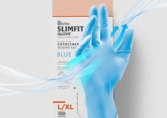 Reflex Slim Fit Pudrasız Eldiven Mavi S Beden Yeni Nesil Teknoloji 100'lü Paket