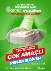 Reflex Slim Fit Pudrasız Eldiven Krem S Beden Yeni Nesil Teknoloji 100'lü Paket