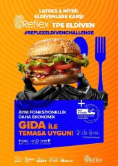 Reflex Slim Fit Pudrasız Eldiven Siyah L-Xl Beden Yeni Nesil Teknoloji 100'lü Paket