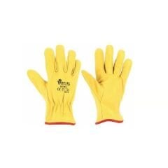 Bay-el Kokusuz Deri Kaynakçı Eldiveni Sarı