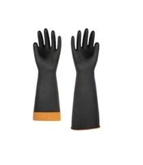 Bay-el Kokusuz Pütürlü Uzun Kauçuk Asit Eldiveni 45cm Xl El450