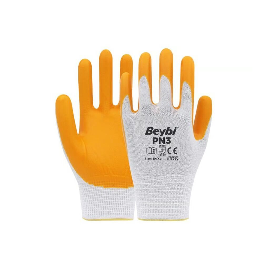 Beybi PN3 Sarı Nitril İş Eldiveni